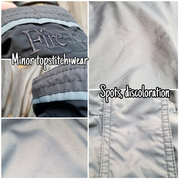 Columbia Fire Ridge Jacket Size M Black Gray Zip Outer Shell Women's Medium EUC - Picture 9 of 14